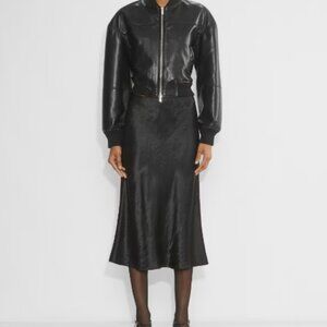 Aritzia Babaton Slip Satin Midi Skirt